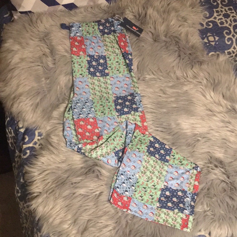 Vineyard vines boys holiday pants w/logo-XL NWT
